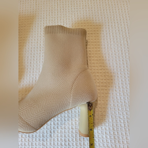 Elegant Tan Sock  Boots - Picture 9 of 9